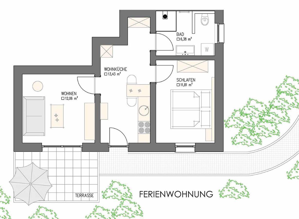 Ferienwohnung Am Woid - Herrliche Alleinlage - Vegane Einrichtung วัลด์เคอร์เชิน ภายนอก รูปภาพ